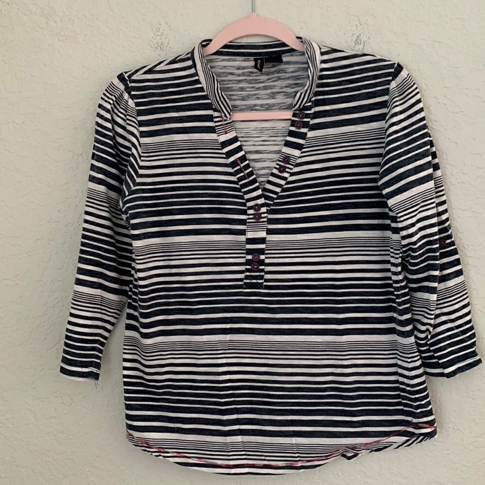 Jasonmaxwel Women’s Cotton Blend Striped Shirt Size M